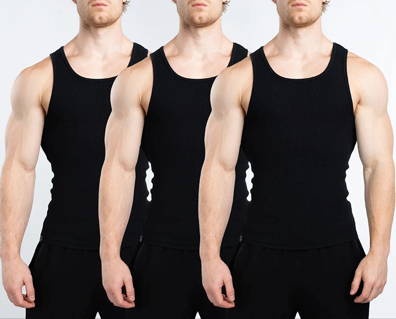 🎽🔥TRUE TO SIZE | Premium Ultra-Soft Cotton Fitted Tank 3 Pack