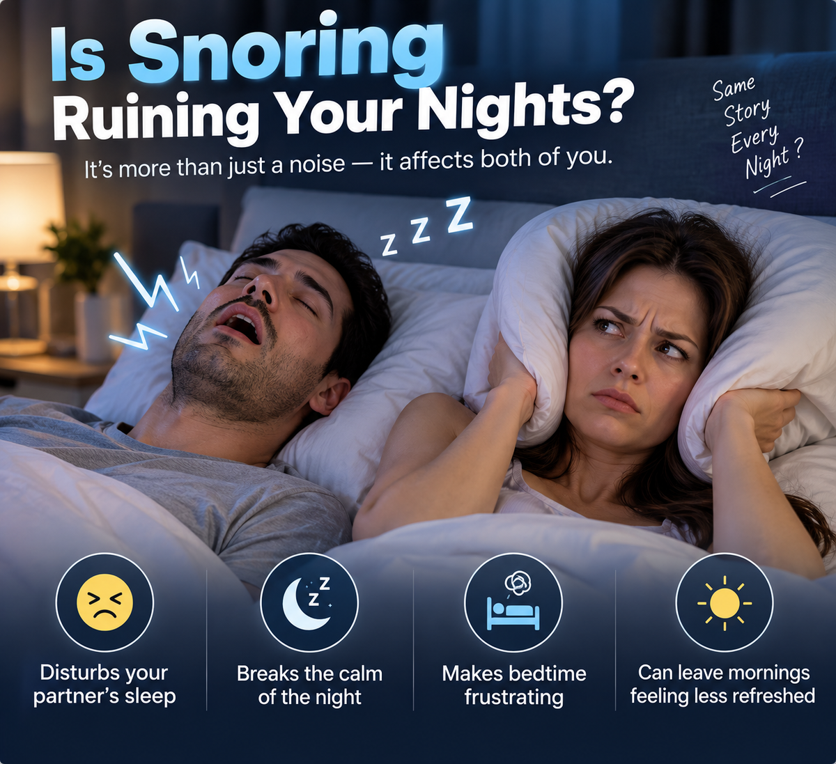 Smart Anti-Snoring Device – Simple Bedtime Snoring Support