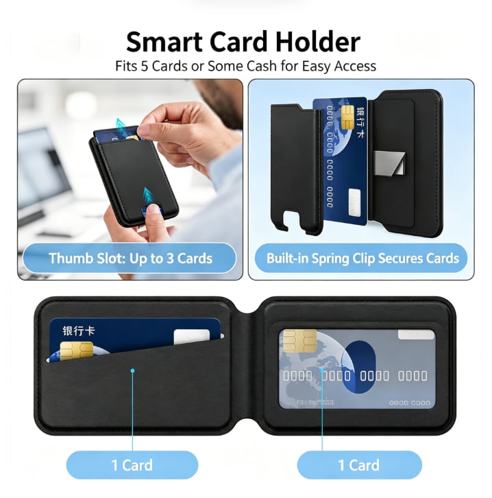 🧲 Anti-Lost Smart Magnetic Card Wallet