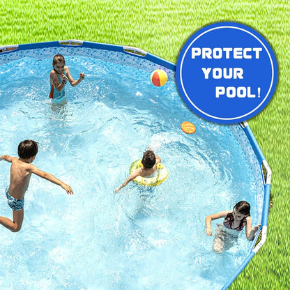 💧Upgraded Patented Pool Hose Holder for Above Ground Intex & Bestway Pipes-Blue