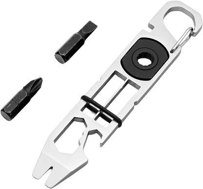 🔧 TC4 Titanium EDC Multitool with Pry Bar & Screwdriver Bits