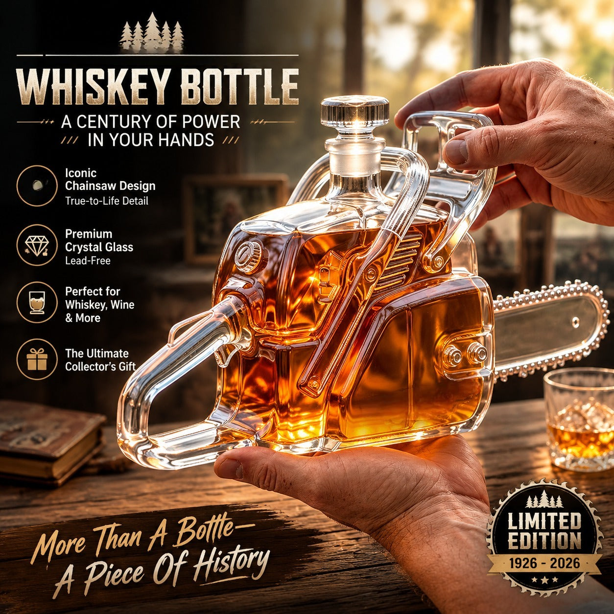 100th Anniversary Whiskey Bottle