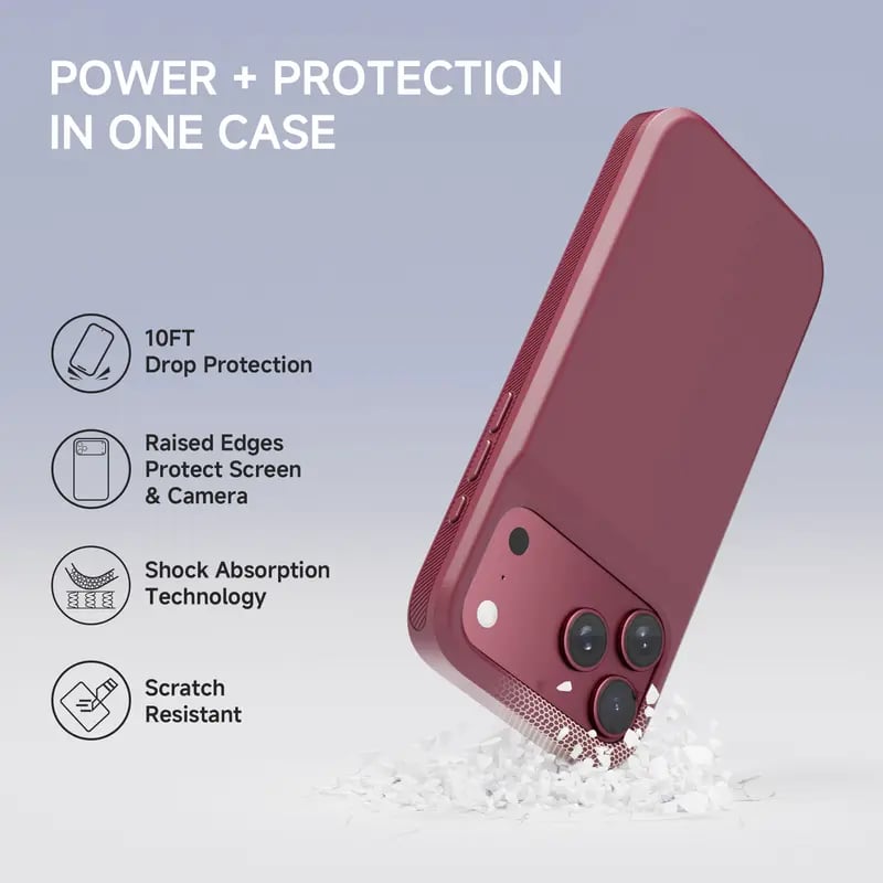 2-in-1 Charging Case for iPhone Stay Charged. Stay Protected.