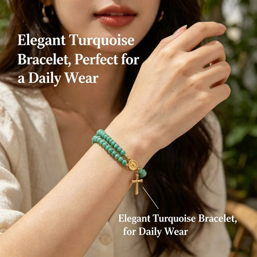 🔥🔥 ✝️Handcrafted rosary bracelets -  A Warm Companion for Your Faith Journey📿