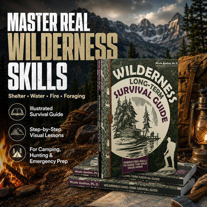 Wilderness Long-Term Survival Guide Hiking Foraging Book