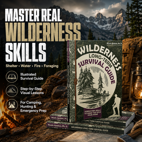 Wilderness Long-Term Survival Guide Hiking Foraging Book