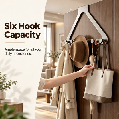 Six-Hook Door Organizer