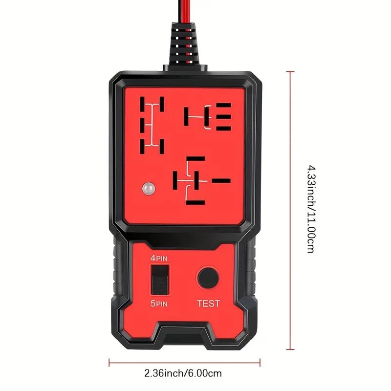 Automotive Relay Tester Tool for Summer, 12V/24V Car Relay Tester