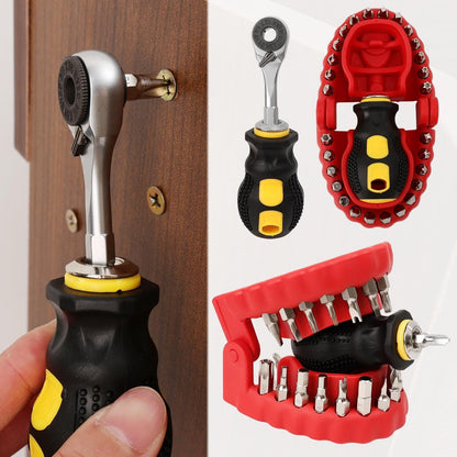 🛠️Tooth-Shaped Bit Holder – 28-Piece DIY Screwdriver Bit Set