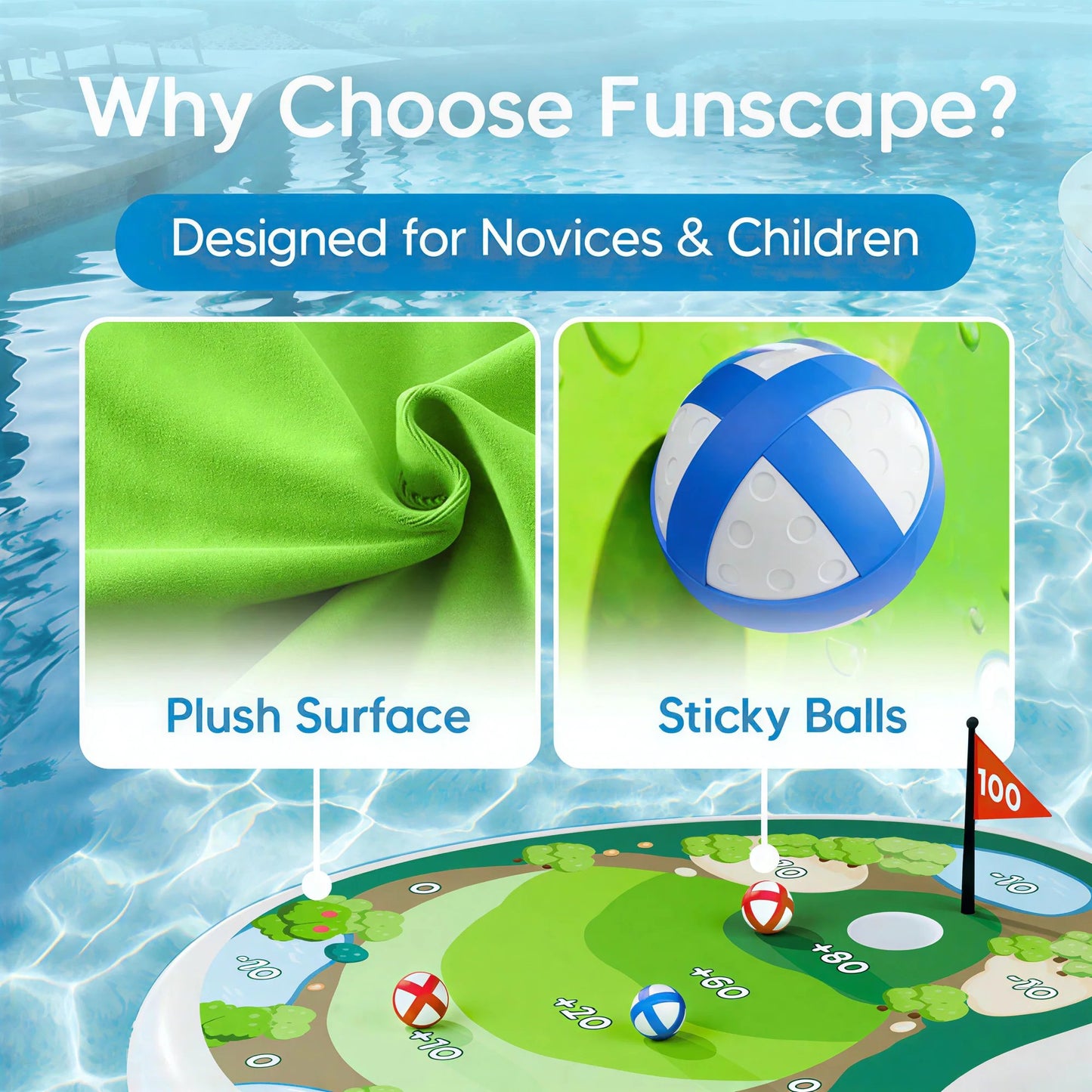 Kids Inflatable Golf Pool Toys-Free shipping