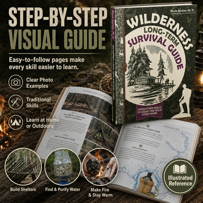 Wilderness Long-Term Survival Guide Hiking Foraging Book