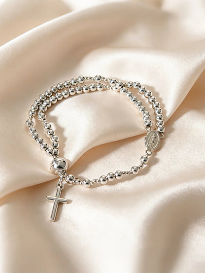 🔥🔥 ✝️Handcrafted rosary bracelets -  A Warm Companion for Your Faith Journey📿