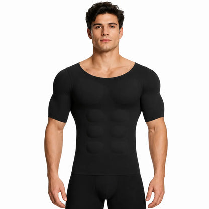 Valors Men's Seamless Muscle Tee with Removable Pads