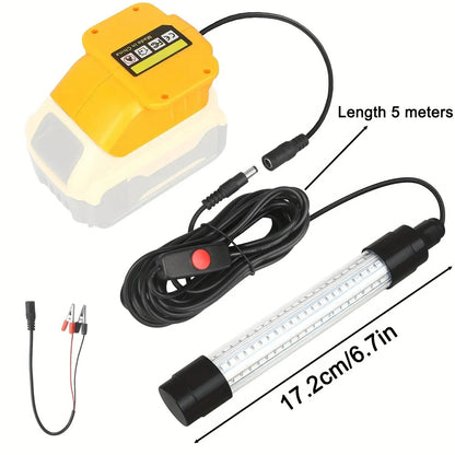 Father's Day Gift⚡💚IP68 Underwater fishing light Compatible with DeWalt 20V Battery