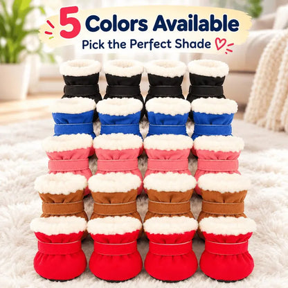 Soft Velvet Puppy Booties, Warm Non-Slip Paw Covers for Small Dogs 🐾
