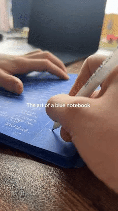 📘 Notedfy Think Blue Notebook – Blue Pages for Brighter Ideas