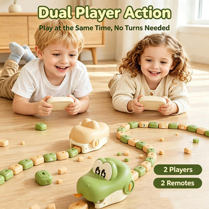 Interactive Hungry Snake Parent-Child Puzzle Game – 2 Player Educational Tabletop Toy