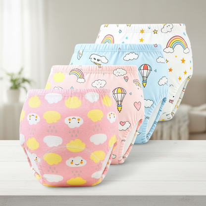 🚽🌱 Toddler Potty Training Pants 100% Cotton Soft Reusable Underwear