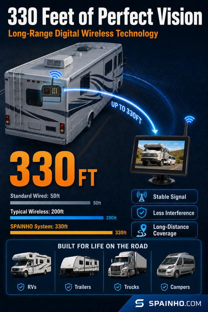 🔥Wireless rear camera system in 1080p H