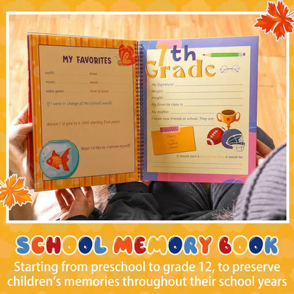 Preschool Memory Book – Kids School Years Keepsake Photo Album