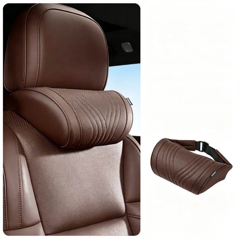 🚗💤 Relieve Driving Fatigue! Universal Memory Foam Car Headrest Neck Pillow, Ergonomic Support Auto Neck Cushion for Long Road Trips
