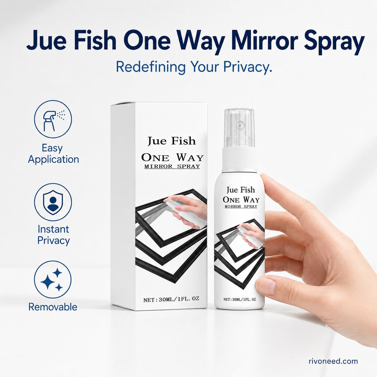 49% OFF Reflective Window Spray | One-Way Mirror Privacy Shield for Home & Car