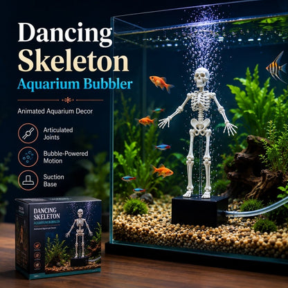 🔥HOT SALE 60% OFF💀🐠Air-Driven Dancing Skeleton Aquarium Ornament🕺