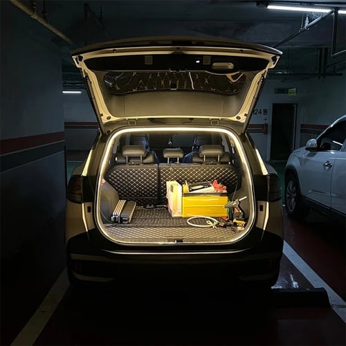 Universal Car Trunk LED Light Strip – Tool-Free No-Damage Cargo Area Lighting Upgrade