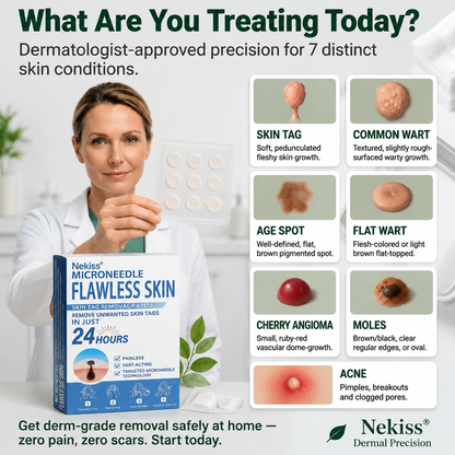 👩‍⚕️👪 𝐎𝐟𝐟𝐢𝐜𝐢𝐚𝐥 𝐒𝐭𝐨𝐫𝐞 | 𝑵𝐞𝒌𝐢𝐬𝐬® 🌿 𝐁𝐨𝐭𝐚𝐧𝐢𝐜𝐚𝐥 𝐌𝐢𝐜𝐫𝐨𝐧𝐞𝐞𝐝𝐥𝐞 𝐇𝐲𝐝𝐫𝐨𝐜𝐨𝐥𝐥𝐨𝐢𝐝 𝐏𝐚𝐭𝐜𝐡 (𝐅𝐨𝐫 𝐒𝐤𝐢𝐧 𝐓𝐚𝐠𝐬, 𝐒𝐦𝐚𝐥𝐥 𝐒𝐤𝐢𝐧 𝐆𝐫𝐨𝐰𝐭𝐡𝐬, 𝐖𝐚𝐫𝐭𝐬, 𝐌𝐨𝐥𝐞𝐬, 𝐀𝐠𝐞 𝐒𝐩𝐨𝐭𝐬 & 𝐏𝐢𝐠𝐦𝐞𝐧𝐭𝐚𝐭𝐢𝐨𝐧 𝐂𝐨𝐧𝐜𝐞𝐫𝐧𝐬)