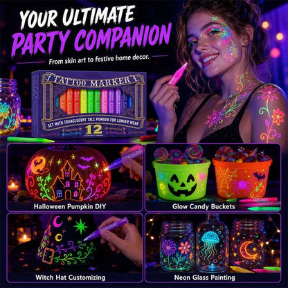 Glow Party Tattoo Pens