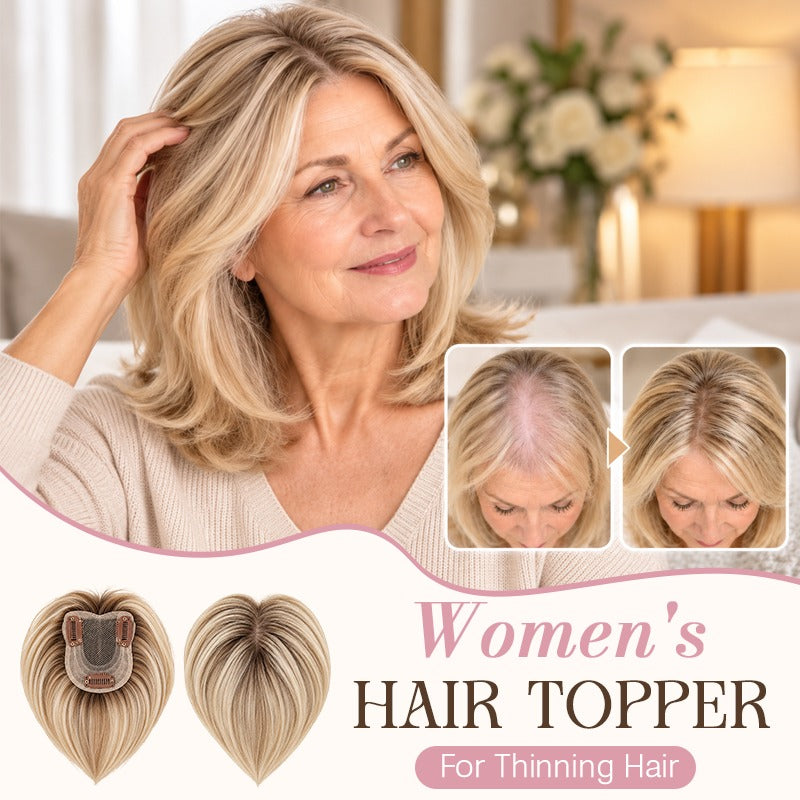 🌟Natural-Looking Hair Topper – Invisible Volume Booster for Thinning Hair