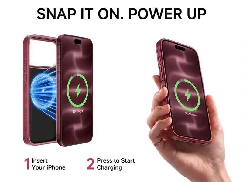 2-in-1 Charging Case for iPhone Stay Charged. Stay Protected.