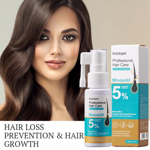 🔥HOT SALE🔥5% Minoxidil Scalp Massage Spray,Professional Hair Care Minoxidil, Keratin Hair Growth Serum for Men & Women,Fast Regrowth & Strengthens Hair Roots 30ML