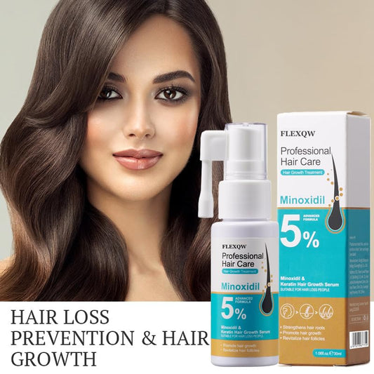 🔥HOT SALE🔥5% Minoxidil Scalp Massage Spray,Professional Hair Care Minoxidil, Keratin Hair Growth Serum for Men & Women,Fast Regrowth & Strengthens Hair Roots 30ML