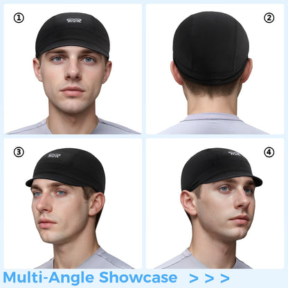 💯Quick-Dry Breathable Helmet Liner Sun Visor Skull Cycling Cap