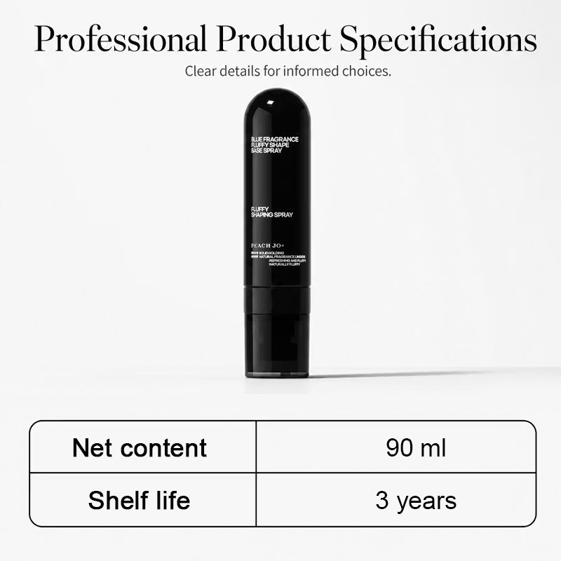 90ml Fluffy Hair Shaping Spray Long Lasting Volumizing Mist with Peach Fragrance