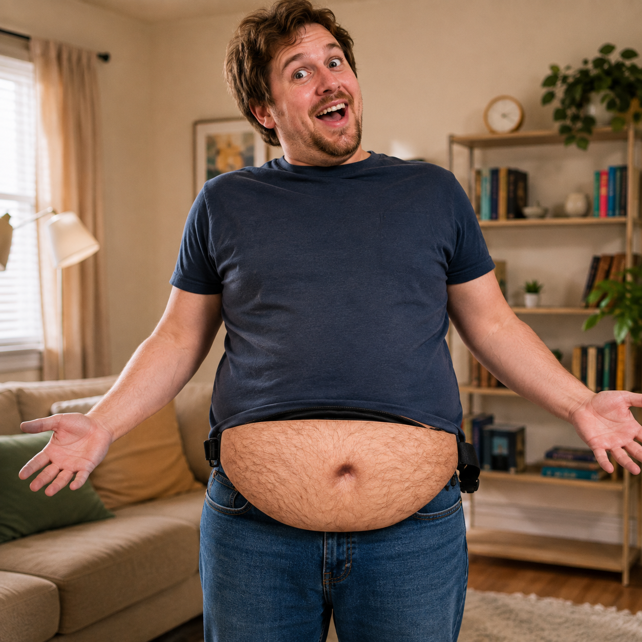 Belly Fanny Pack - Dad Bod Beer Belly Bag Waist Pack