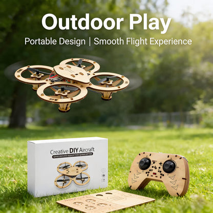 🎁🔥🧩 DIY Wooden Drone Building Kit 🚁