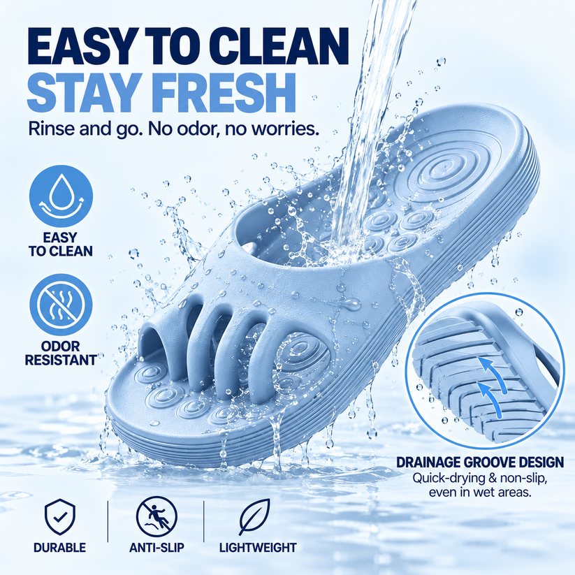 Women's Orthopedic Slide Slippers, Arch Support Non-Slip Foot Pain Relief Sandals