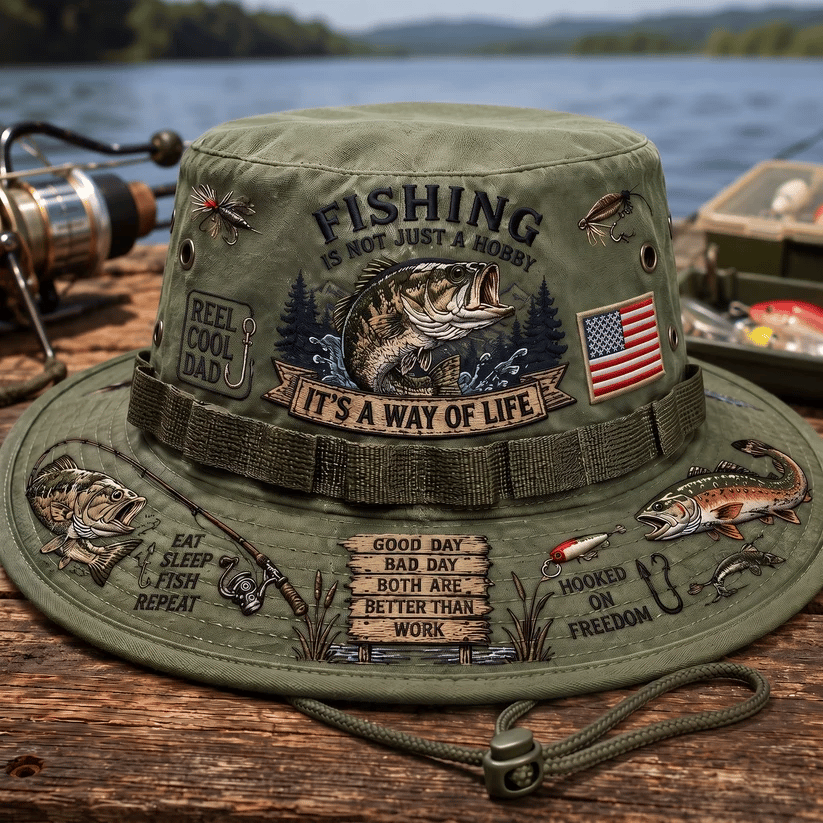 🇺🇸 Last Day Promo: 49% OFF🎣Fishing Is a Way of Life Boonie Hat