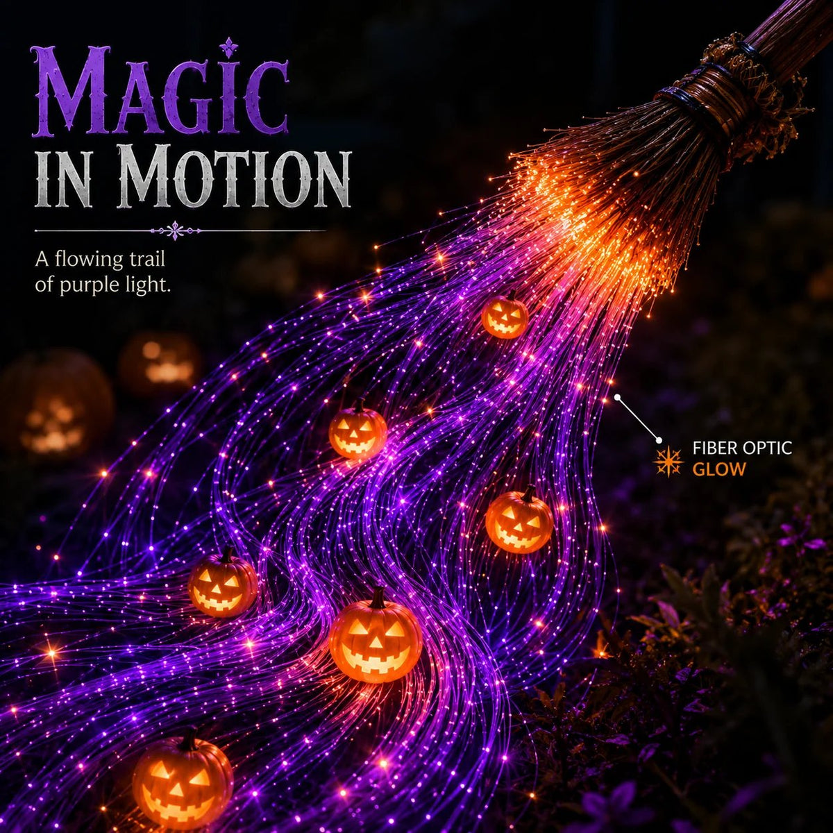 Last Day 50% OFF - Witch’s Magic Trail™ ✨ Solar Fiber Optic Yard Light