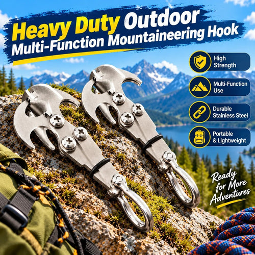 Heavy-Duty Multifunctional Outdoor Mountaineering Grappling Hook