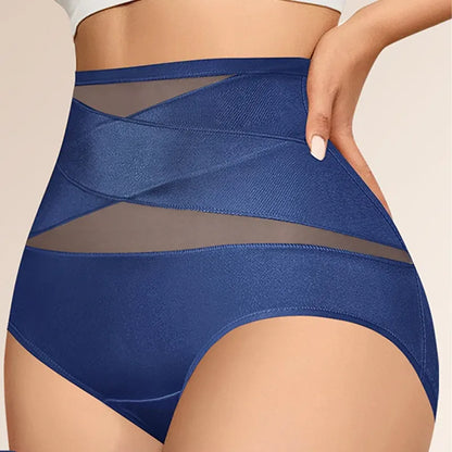 💟Plus-Size High-Waist Cross Tummy Control Panties🩲