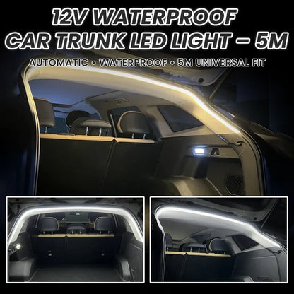Universal Car Trunk LED Light Strip – Tool-Free No-Damage Cargo Area Lighting Upgrade
