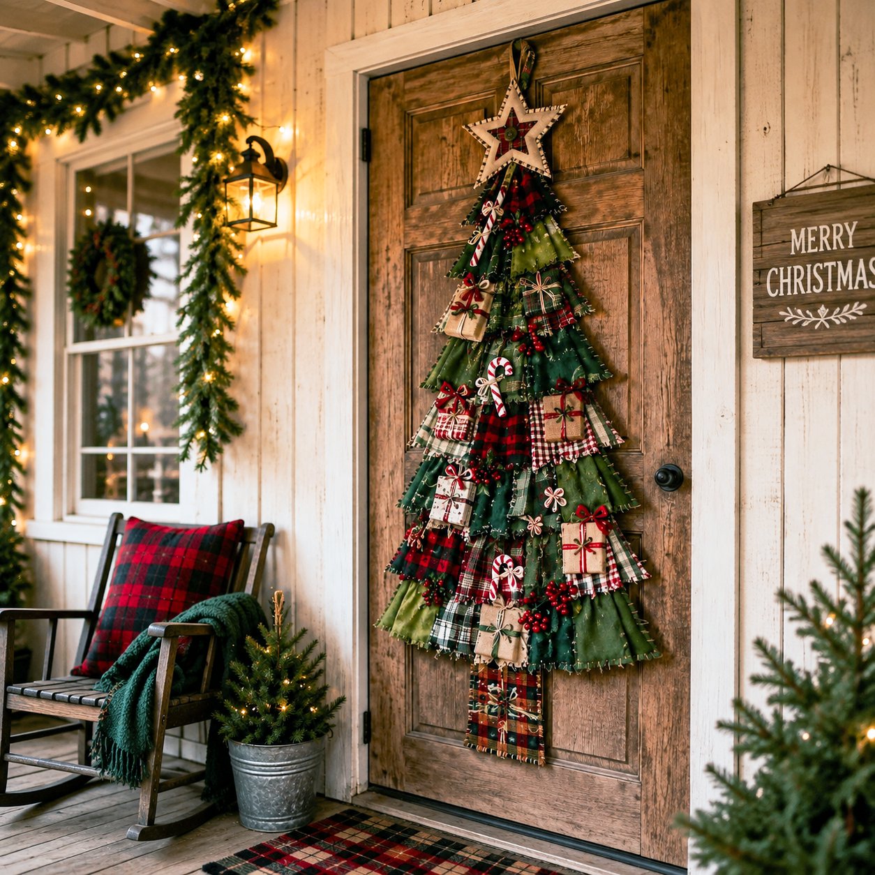 🔥😍Beginner-Friendly DIY Oversized Patchwork Christmas Tree Door Hanging Kit | Complete Kit with All Tools & Step-by-Step Guide Included 💕🎄