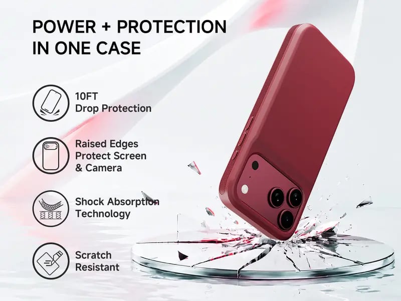 2-in-1 Charging Case for iPhone Stay Charged. Stay Protected.