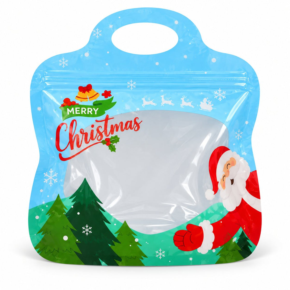 🎄Christmas Self-Sealing Treat Bags – Cute Gift Bags for Cookies & Candy