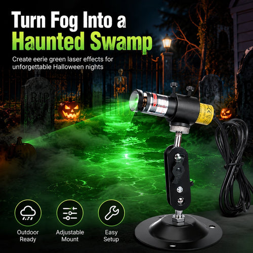 Halloween Green Laser Fog Projector for Swamp Effect