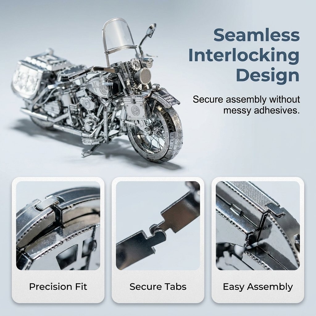 Silver 3D Metal Assembly Puzzle