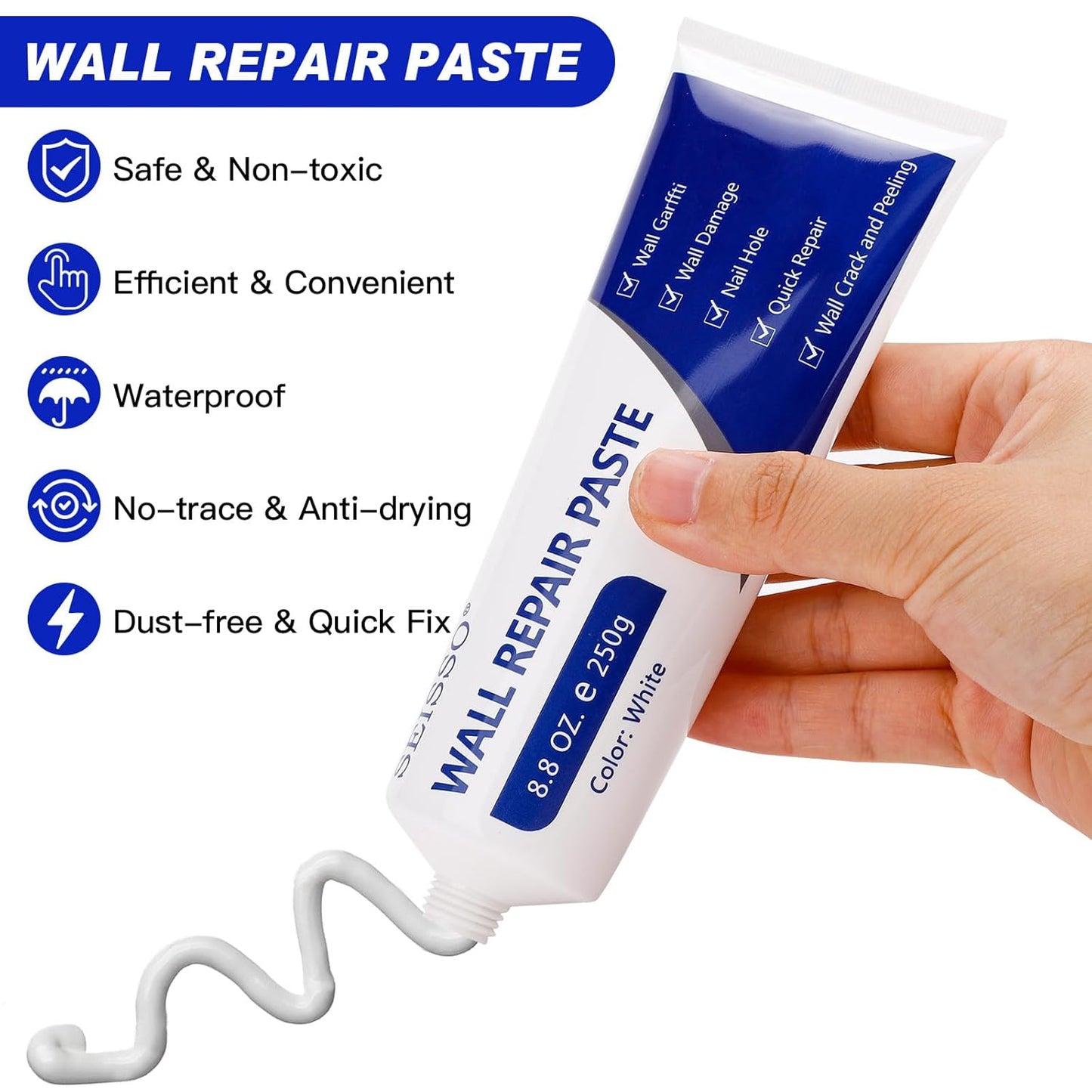 Professional Drywall Patch Repair Kit - Quick drying and Durable
